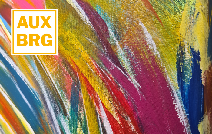 AUXBRG Logo mit farbigem Hintergrund